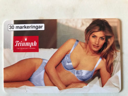 SWEDEN  TELIA  SEXY GIRL  LINGERIE TRIUMPH    MINT - Zweden