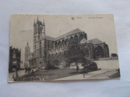 GAND  GENT ( BELGIQUE ) CATHEDRALE SAINT BAVON   ANIMEES  ATTELAGE 1913 - Gent