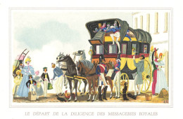 Henry LEMARIE - ILLUSTRATEUR - LE DEPART De La  DILIGENCE Des MESSAGERIES ROYALES - Carte Semi Moderne édition D' ART - Autres & Non Classés