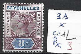 SEYCHELLES 3B * Côte 12 € - Seychellen (...-1976)