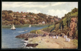 Künstler-AK A. R. Quinton: Salcombe, Panorama From Sunny Cove  - Autres & Non Classés