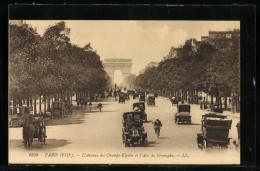 AK Paris, L`Arc De Triomphe, L`Avenue Des Champs-Èlysèes, Triumphbogen  - Other & Unclassified
