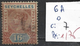 SEYCHELLES 6A Oblitéré Côte 7 € - Seychellen (...-1976)