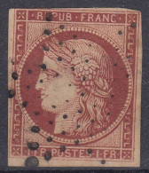 TIMBRE FRANCE CERES 1 Fr CARMIN N° 6 OBLITERATION ETOILE - COTE 1000 € - A VOIR - 1849-1850 Cérès