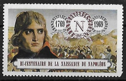 Vignette** Bi-centenaire De La Naissance De NAPOLEON - N -1769 1969 - - Cinderellas