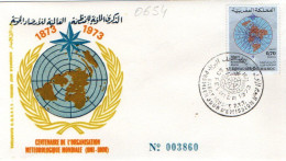 Maroc Al Maghrib 0654 Fdc Météorologie - Climate & Meteorology