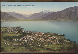 11318221 Vevey VD Vue Generale Dents Du Midi Vevey - Andere & Zonder Classificatie