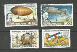 République CENTRAFRICAINE  POSTE AERIENNE N°293A, 293B, 293D, 293E Cote 4.50€ - Centraal-Afrikaanse Republiek