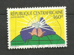 République CENTRAFRICAINE  POSTE AERIENNE N°405A Non Répertorié YT Rare 1991 - Central African Republic