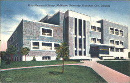 11316657 Hamilton Ontario Mills Memorial Library McMaster University Hamilton - Unclassified