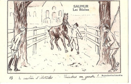 [49] Maine Et Loire > Saumur - Les Buches - N°13 -  Illustrateur Ged - Cheval Dessin - Saumur