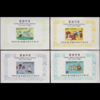 KOREA 1969 - Scott# 668a-71a S/S Fable-Hare MNH - Corea Del Sur