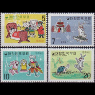 KOREA 1969 - Scott# 668-71 Fable-Hare Set Of 4 MNH - Korea, South