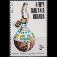 KENYA UGANDA TANGANK 1975 - Scott# 307 Kamba Gourd 3s MNH - Kenya, Ouganda & Tanganyika