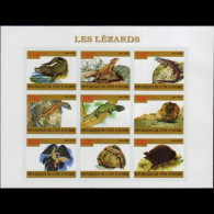 IVORY COAST 2009 - Sheet-Lizards Imp. MNH - Costa De Marfil (1960-...)