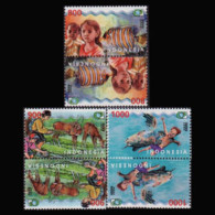 INDONESIA 2001 - #1946a-8a Nature Tete-beche Set Of 6 MNH - Indonesien