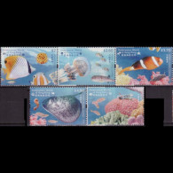 HONG KONG 2019 - Scott# 2015/20 Marine Life $2-5 MNH - Neufs