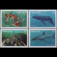 GRENADA 1997 - Scott# 2642-5 Marine Life 45c-$1 MNH - Grenada (1974-...)