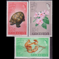 GRENADA 1968 - Scott# 301-2A Local Species 12-15c LH - Grenade (1974-...)