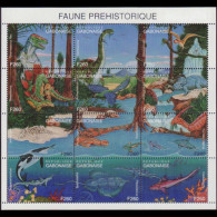 GABON 1995 - Scott# 802 Sheet-Dinosaurs MNH - Gabon