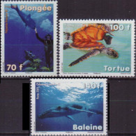 FR.POLYNESIA 2009 - Scott# 1008-10 Marine Life Set Of 3 MNH - Nuovi