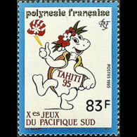 FR.POLYNESIA 1995 - Scott# 666 Tahiti Games Set Of 1 MNH - Neufs