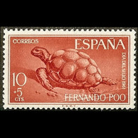 FERNANDO PO 1961 - Scott# B10 Tortoise 10c MNH - Fernando Po