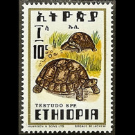 ETHIOPIA 1976 - Scott# 812 Tortoises 10c LH - Etiopía