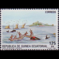 EQUATORIAL GUINEA 1984 - Scott# 73 Whaling 125b MNH - Equatoriaal Guinea