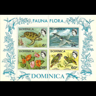 DOMINICA 1970 - Scott# 300a S/S Wildlife MNH - Dominique (1978-...)