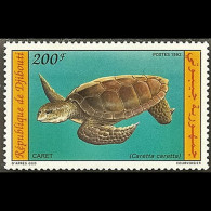 DJIBOUTI 1992 - Scott# 705 Turtle 200f MNH - Djibouti (1977-...)