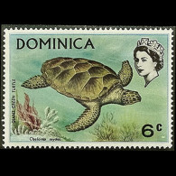 DOMINICA 1970 - Scott# 297 Green Turtle 6c MNH - Dominique (1978-...)