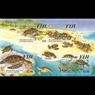 FIJI 1997 - Scott# 792 S/S Hawksbill Turtles MNH - Fidji (1970-...)