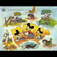 GAMBIA 1991 - Scott# 1111 S/S Disney-Armadillos MNH - Gambia (1965-...)