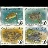 COOK IS. 1995 - Scott# 1199-202 Sea Turtles Set Of 4 MNH - Cookinseln