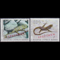 CYPRUS 1992 - Scott# 802-3 Reptiles Specimen Set Of 2 MNH - Ongebruikt