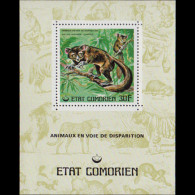 COMORO IS. 1977 - MI# B78 S/S Lemur MNH - Comoren (1975-...)