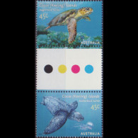 COCOS IS. 2002 - Scott# 336a/c Turtles 45c MNH - Isole Cocos (Keeling)