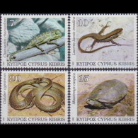 CYPRUS 1992 - Scott# 802-5 Reptiles Set Of 4 MNH - Unused Stamps