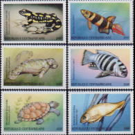 CENTRAL AFRICA 2001 - Scott# 1383-8 Wildlife Set Of 6 MNH - Repubblica Centroafricana