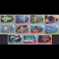 CAYMAN 2012 - #1106-17 Marine Life Missing 50c Set Of 11 MNH - Cayman (Isole)