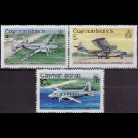 CAYMAN IS. 1979 - Scott# 420-2 Aircrafts 3-10c MNH - Iles Caïmans