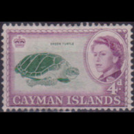 CAYMAN IS. 1962 - Scott# 159 Green Turtle 4p Used - Iles Caïmans