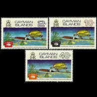 CAYMAN 1972 - Scott# 297-9 Underwater Cable Set Of 3 MNH - Kaimaninseln