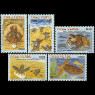 CAPE VERDE 2002 - Scott# 783-7 Red Turtles Set Of 5 MNH - Isola Di Capo Verde