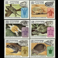 CAMBODIA 1998 - Scott# 1765-70 Turtles Set Of 6 MNH - Cambodja