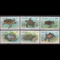 BELIZE 1990 - Scott# 945-50 Turtles Set Of 6 MNH - Belice (1973-...)