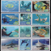 BAHAMAS 2013 - Scott# 1398-401 Coral Reef Set Of 8 MNH - Bahamas (1973-...)