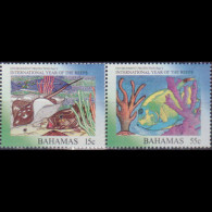 BAHAMAS 1997 - Scott# 893-4 Coral Reefs 15-55c MNH - Bahamas (1973-...)