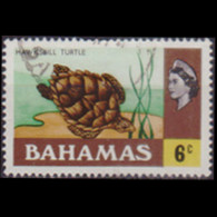 BAHAMAS 1971 - Scott# 318 Hawksbill Turtle 6c Used - Bahamas (1973-...)